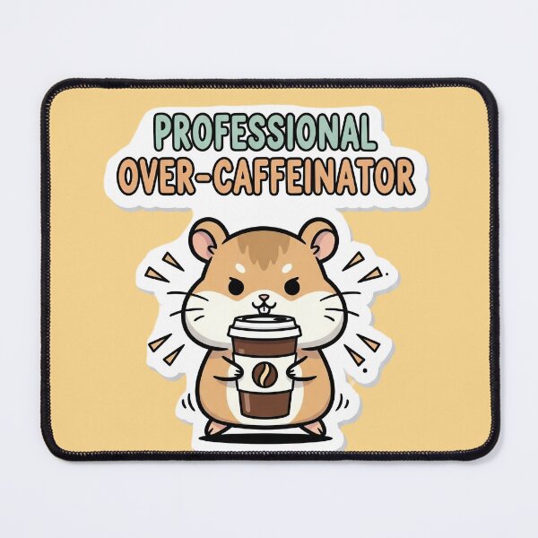 Item preview, Professional Over-Caffeinator - Funny Hamster designed and sold by artaipix.