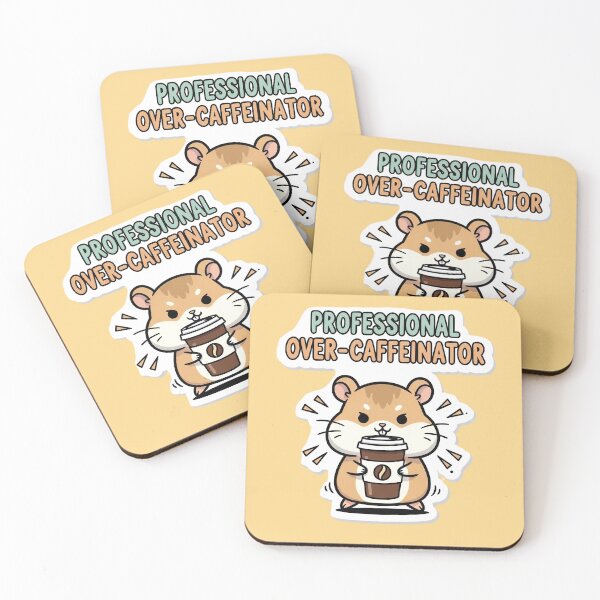 Item preview, Professional Over-Caffeinator - Funny Hamster designed and sold by artaipix.