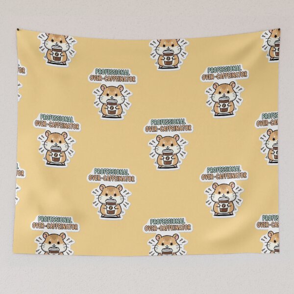 Item preview, Professional Over-Caffeinator - Funny Hamster designed and sold by artaipix.