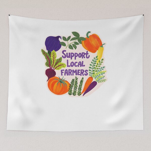 Item preview, Support Local Farmers designed and sold by krystalRomanart.