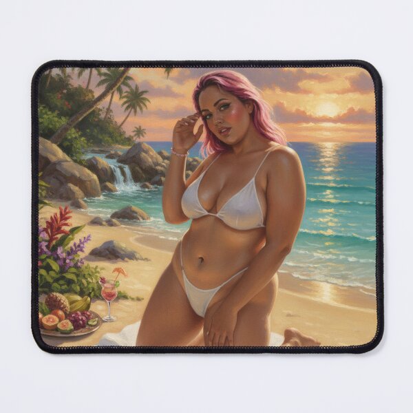 Item preview, Brunette lady in the tropics designed and sold by Chubby Chase.