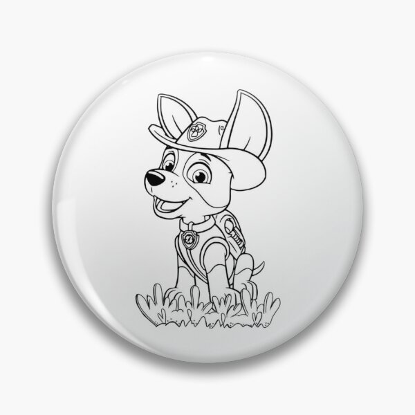 Item preview, Tracker Paw Patrol Line Art - Jungle Pup Coloring Page designed and sold by Rafcioo.