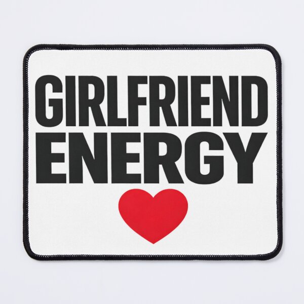 Item preview, Girlfriend Energy Bold Typography Minimalist Love Statement designed and sold by Thread-Riot.