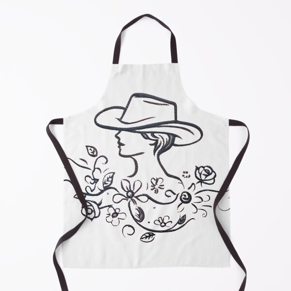Aperçu de l'œuvre Tatouage minimaliste moderne de cowgirl créée et vendue par Uglyandcute.