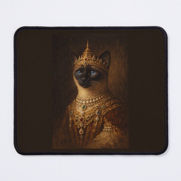 Item preview, Imperial Siamese Monarch - Royal Pet Portrait designed and sold by TheOdetteEdit.