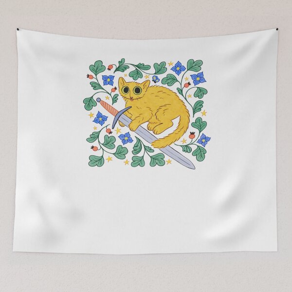 Item preview, Medieval Cat designed and sold by krystalRomanart.