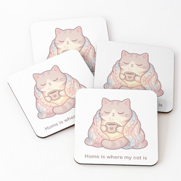 Item preview, Home Is Where My Cat Is Cozy  designed and sold by Mafmoh.