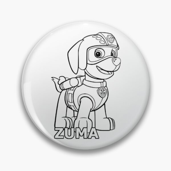 Item preview, Zuma Paw Patrol Line Art - Water Rescue Pup Coloring Page designed and sold by Rafcioo.
