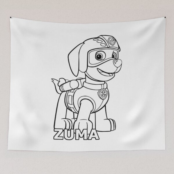 Item preview, Zuma Paw Patrol Line Art - Water Rescue Pup Coloring Page designed and sold by Rafcioo.