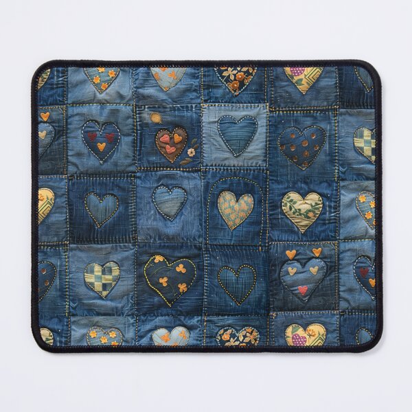Item preview, Denim Hearts - AI Generated Art designed and sold by theRezmyra.