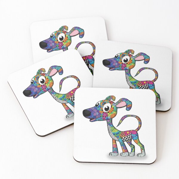 Item preview, Colorful and Fun Greyhound designed and sold by PaintedbyCarol.