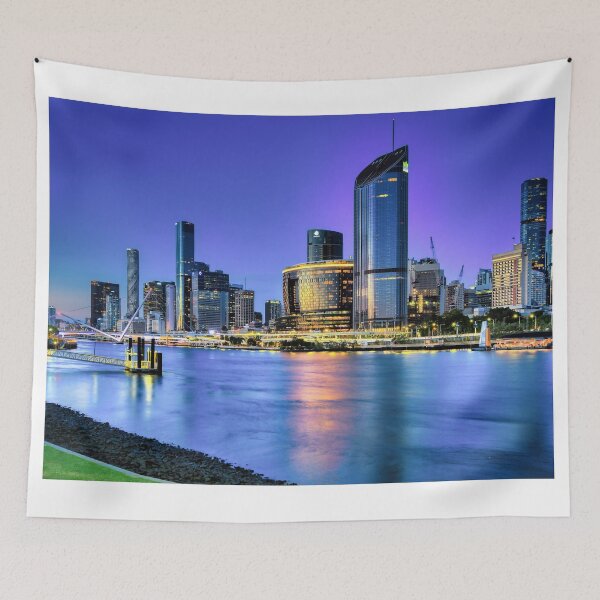 Item preview, Skyline of Brisbane at Sunset designed and sold by pcole123.