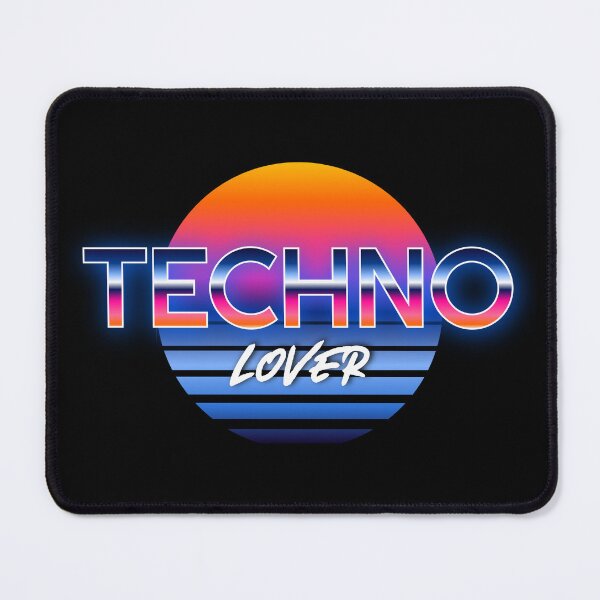 Item preview, TECHNO  - Synthwave Vibes (White)  designed and sold by Discothreadz.