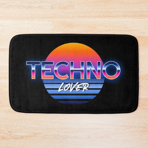 Item preview, TECHNO  - Synthwave Vibes (White)  designed and sold by Discothreadz.