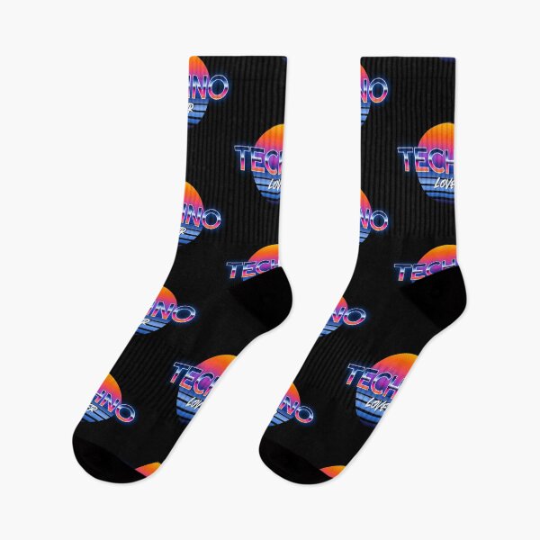 Item preview, TECHNO  - Synthwave Vibes (White)  designed and sold by Discothreadz.