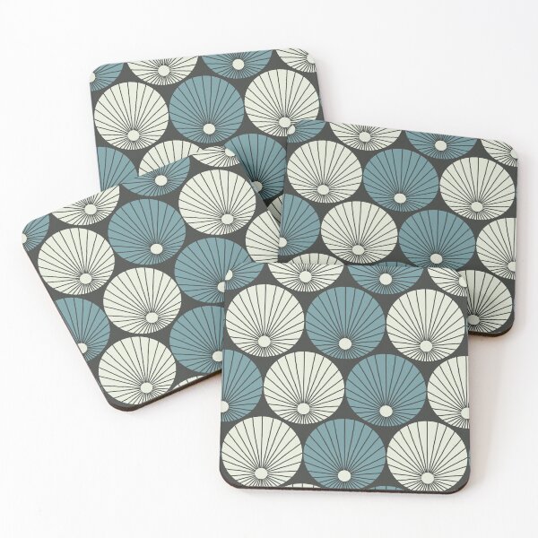 Item preview, retro abstract - teal & cream designed and sold by Johanna Kindvall.