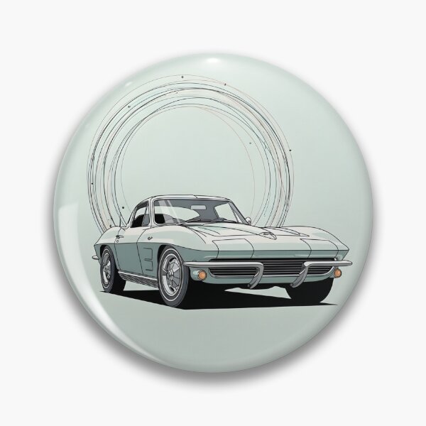 Item preview, Classic Corvette Stingray – Vintage Sports Car Wall Art designed and sold by Motorline44.