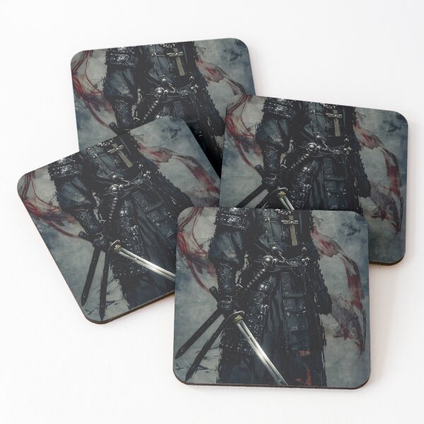 Item preview, Armored Warrior Holding Two Swords Standing designed and sold by Insomnia Art Designs.