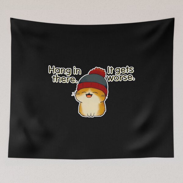 Item preview, Figmo Cricklestitch - Hang in there. It gets worse. designed and sold by Newdlebobs.