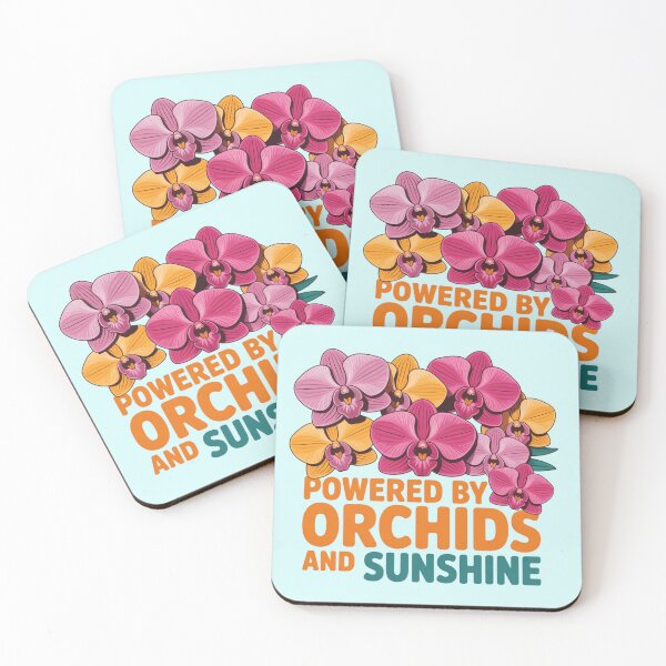 Item preview, Powered by Orchid and Sunshine Floral Tropical Positive Energy Design designed and sold by Nzgiftsandmore.