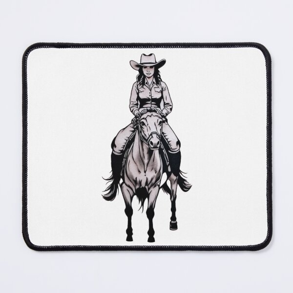 Item preview, Modern Cowgirl Minimalist tattoo cowgirl design designed and sold by Uglyandcute.