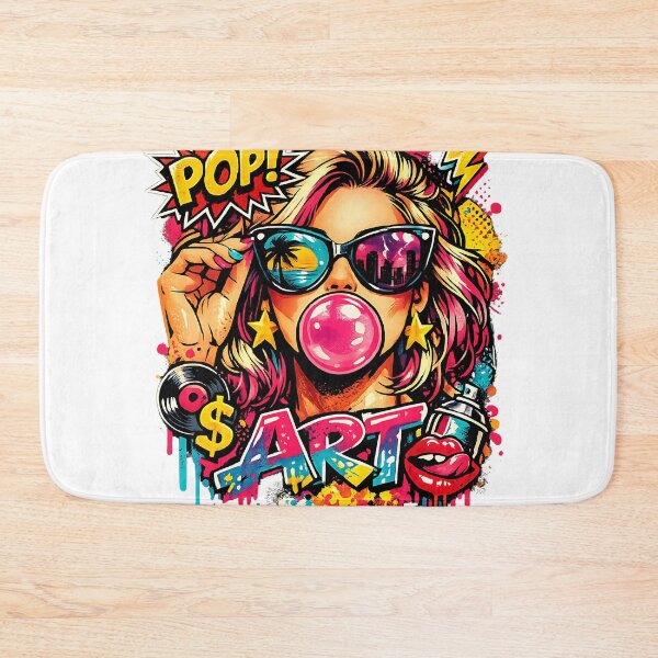 Item preview, Pop Culture Bubblegum Girl Graffiti Collage Acid Graphic Neon Glam designed and sold by Thread-Riot.