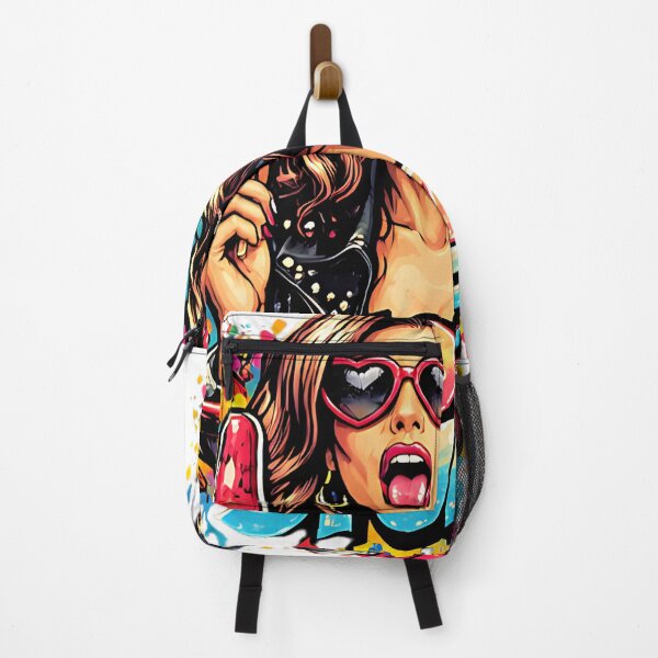 Item preview, Hot Stuff Pop-Art Girl Graffiti Splash Acid Graphic Neon Attitude designed and sold by Thread-Riot.