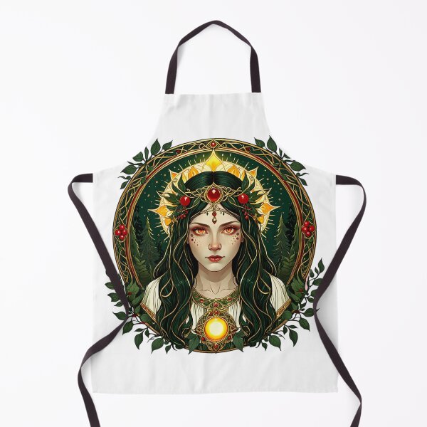 Item preview, Slavic Forest Sun Maiden T-Shirt – Folk Art Nouveau Goddess Design designed and sold by LONE SPIRIT CO..