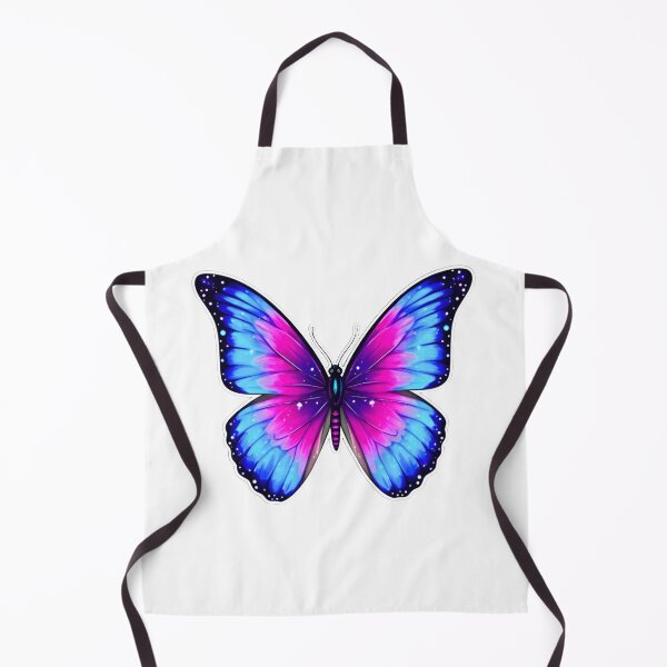 Item preview, “Vivid Blue and Pink Butterfly Art” designed and sold by Good Vibes .