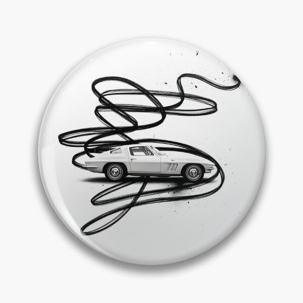 Item preview, Corvette Stingray Classic Poster – Vintage American Sports Car Art designed and sold by Motorline44.