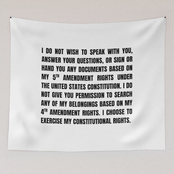 Item preview, did you know that you have rights? designed and sold by careofjacks.