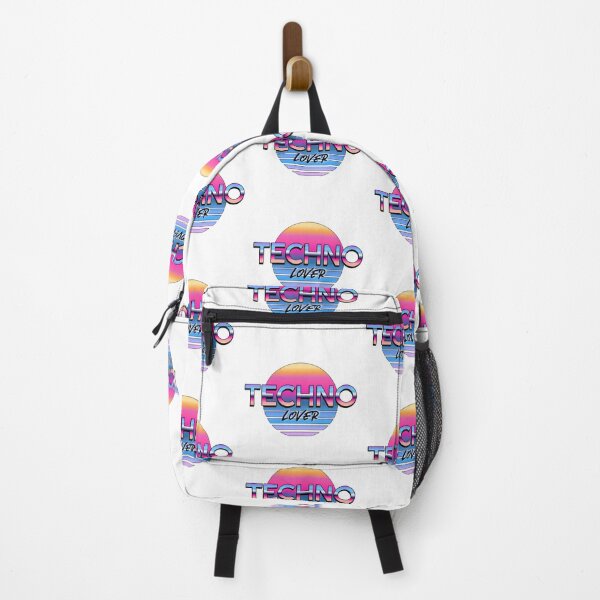 Item preview, TECHNO - Synthwave Vibes (pink) designed and sold by Discothreadz.