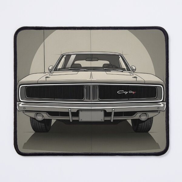 Item preview, Muscle Car Blueprint Poster – Classic American Car Technical Art designed and sold by Motorline44.