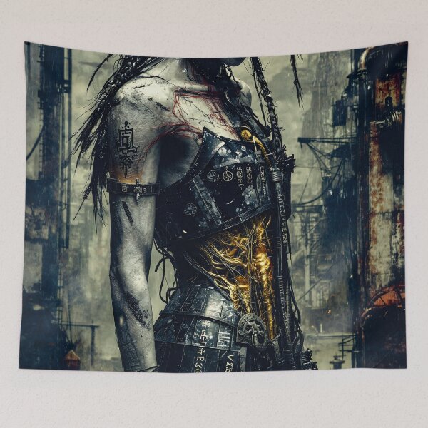 Item preview, Cyberpunk Figure With Mechanical Components Exposed designed and sold by Insomnia Art Designs.