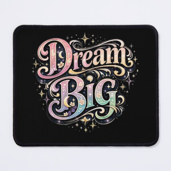 Item preview, Dream Big Decorative Typography Shirt – Vintage Ornamental Graphic Tee designed and sold by wanado.
