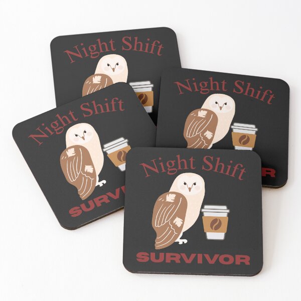 Item preview, Night Shift Survivor – Overnight Worker Humor Shirt designed and sold by Versik-.