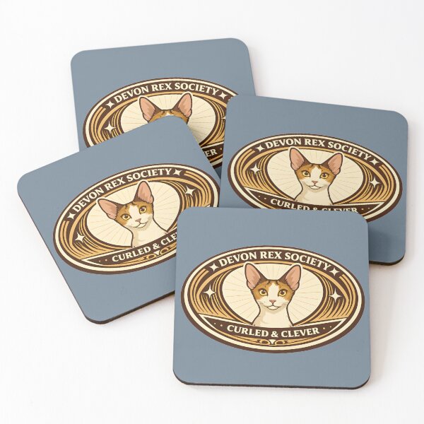 Item preview, Vintage Devon Rex Society Emblem designed and sold by postmarkpaw.