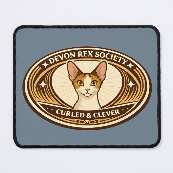 Item preview, Vintage Devon Rex Society Emblem designed and sold by postmarkpaw.