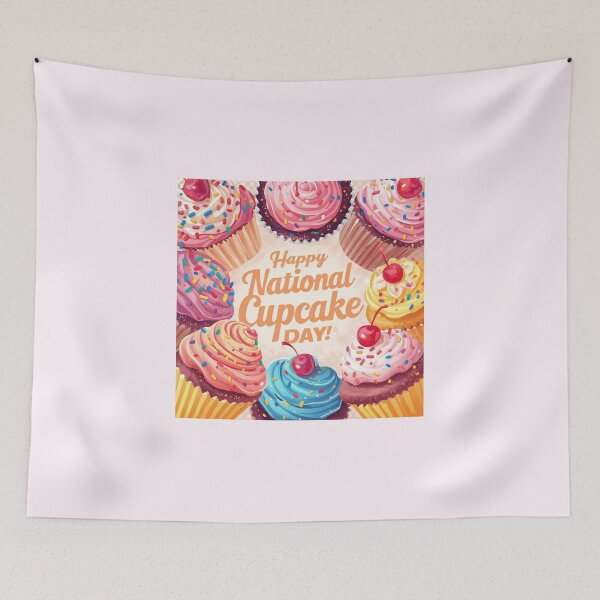 Item preview, Happy National Cupcake Day designed and sold by LewpyG.