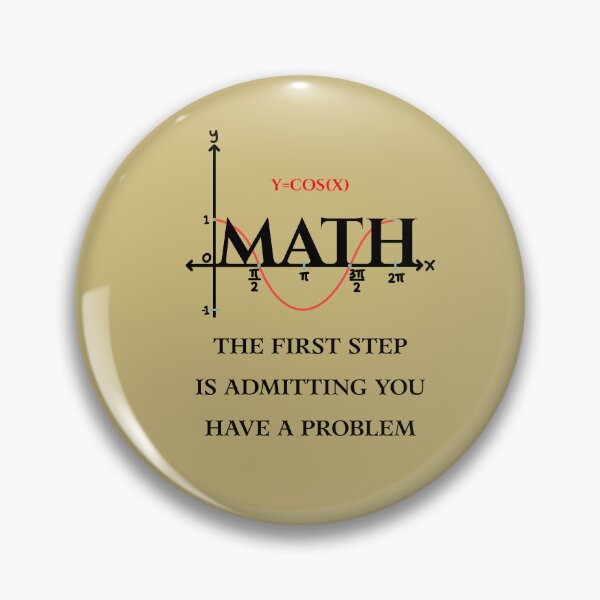 Item preview, Math The First Step,  Funny Math Quote designed and sold by artprintschabab.