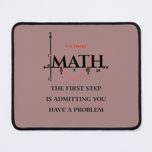 Item preview, Math The First Step,  Funny Math Quote designed and sold by artprintschabab.