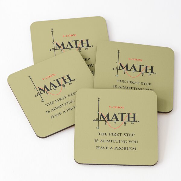 Item preview, Math The First Step,  Funny Math Quote designed and sold by artprintschabab.