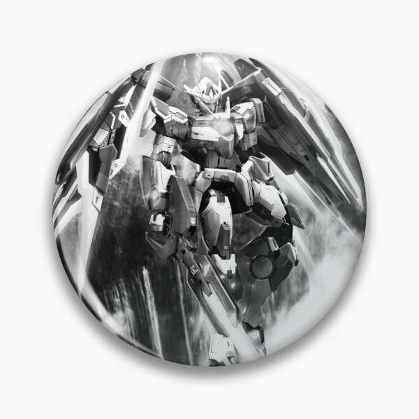 Item preview, black white 00 Qan[T] exia gundam remaster Setsuna F. Seiei digital art designed and sold by sabartgunpla.