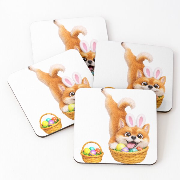 Item preview, Easter Korean Jindo Dog designed and sold by Sillytoe.