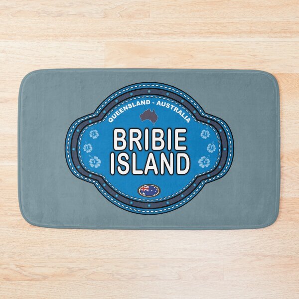 Item preview, Bribie Island Australia stitching effect emblem designed and sold by studioss76.