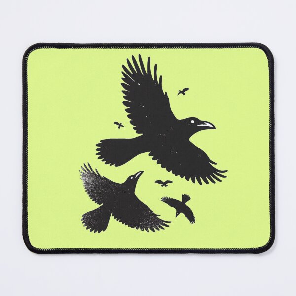 Item preview, Crows in flight rubber stamp designed and sold by RapTops.