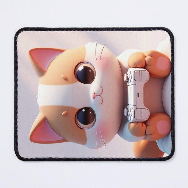 Item preview, Cute cat playing its video game designed and sold by UrbanView.