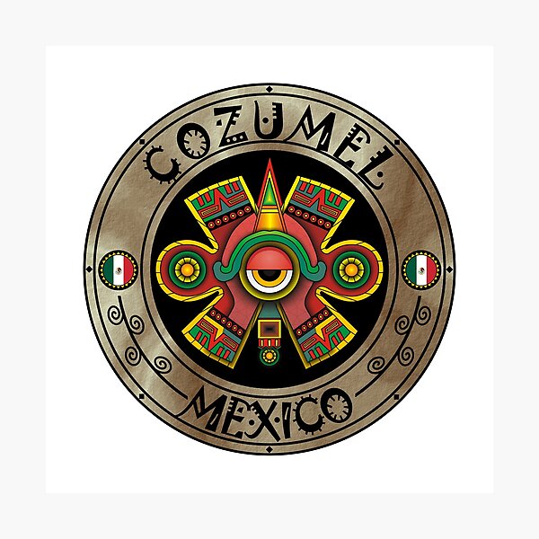 Item preview, Cozumel Aztec Ollin emblem designed and sold by studioss76.