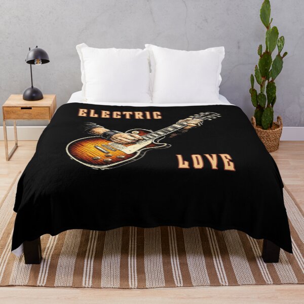 Item preview, Electric Love - Vintage Rock Guitar Design designed and sold by SouthVibeDesign.