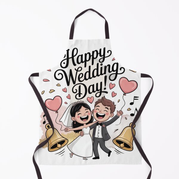 Item preview, Happy Wedding Day! Joyful Dancing Bride & Groom Celebration designed and sold by Midnight Veil Designs.